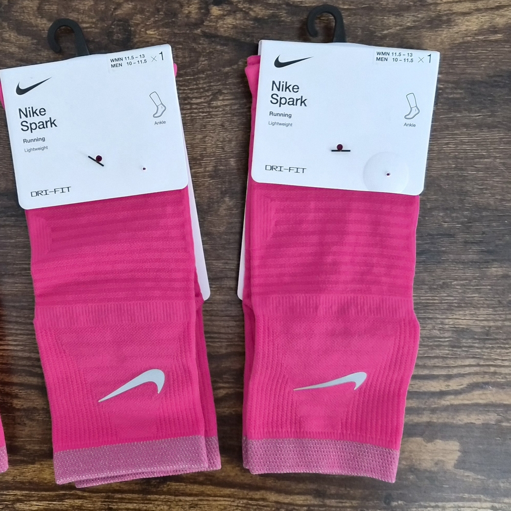 Nike Spark Hot Pink Running Socks